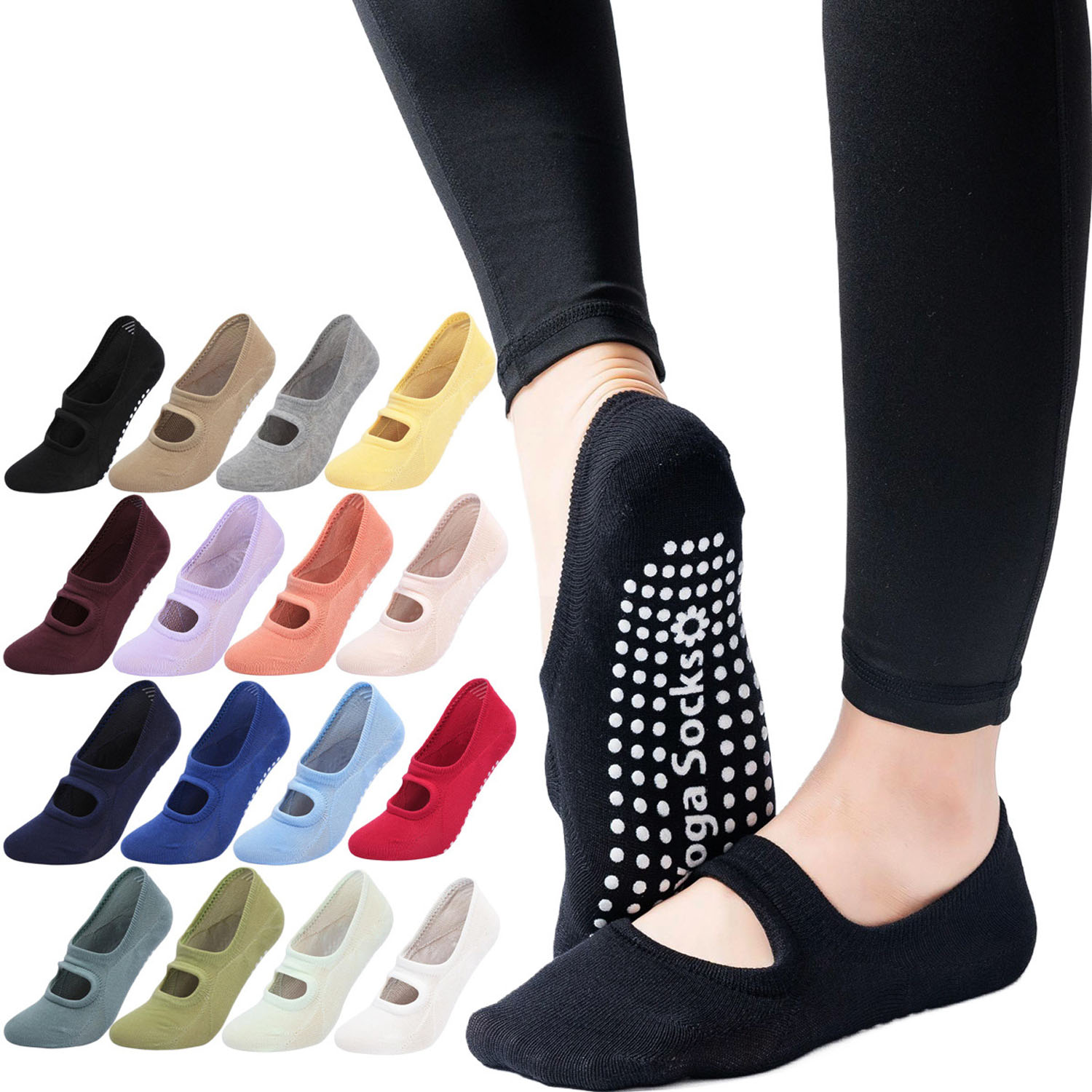 Grip Sock Yoga - Calcetines de Yoga de Alta Calidad