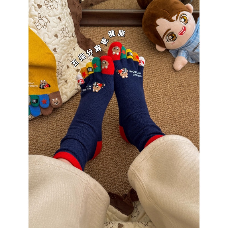 Toe Sock Split - Calcetines de cinco dedos de dibujos