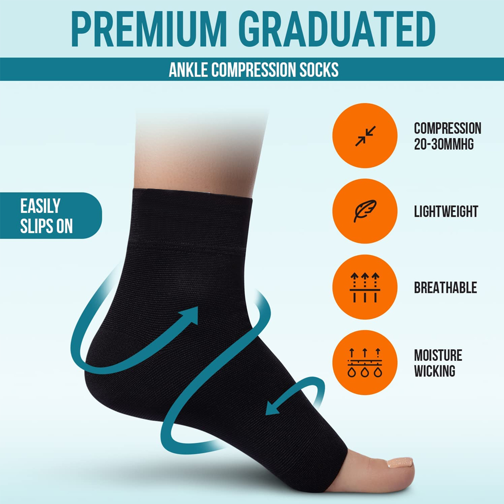 Calcetines de compresión Nano  - Ankle Brace Sock reseña y precio