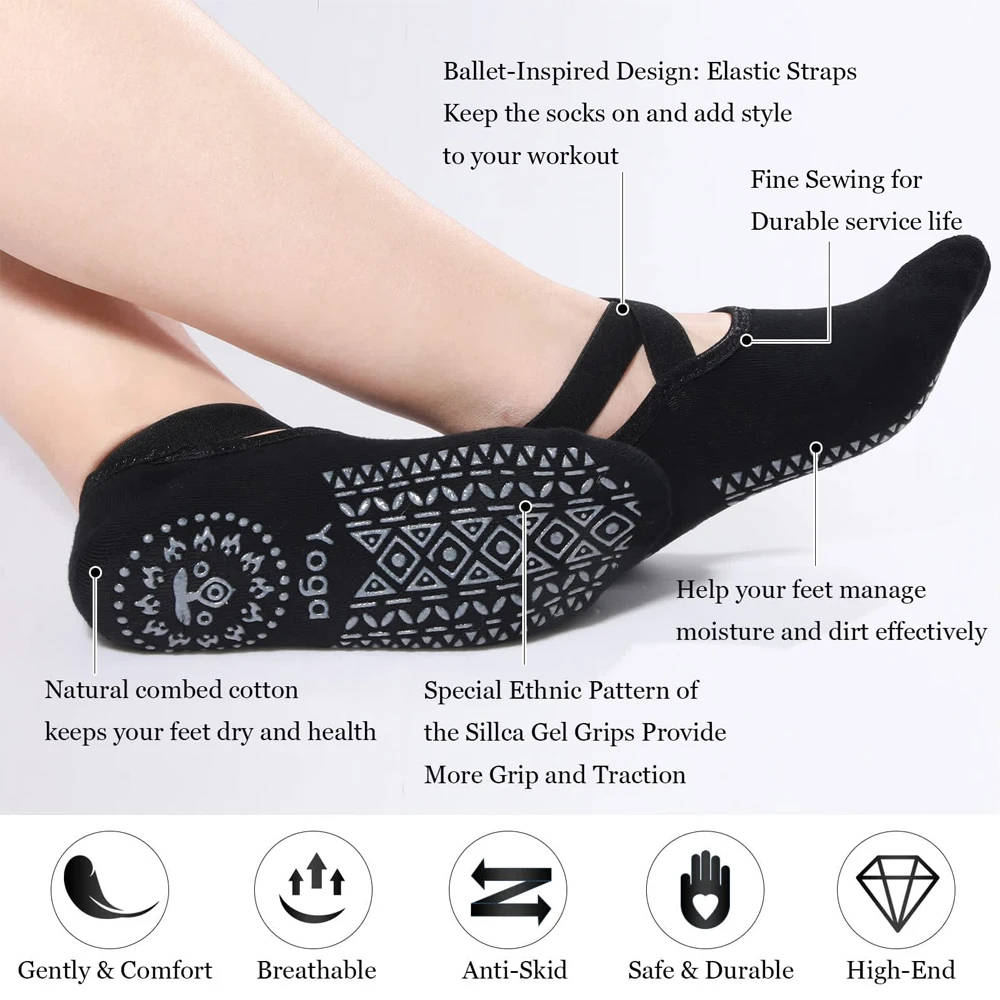 1 par de calcetines de yoga pa - Grip Sock Yoga reseña y precio
